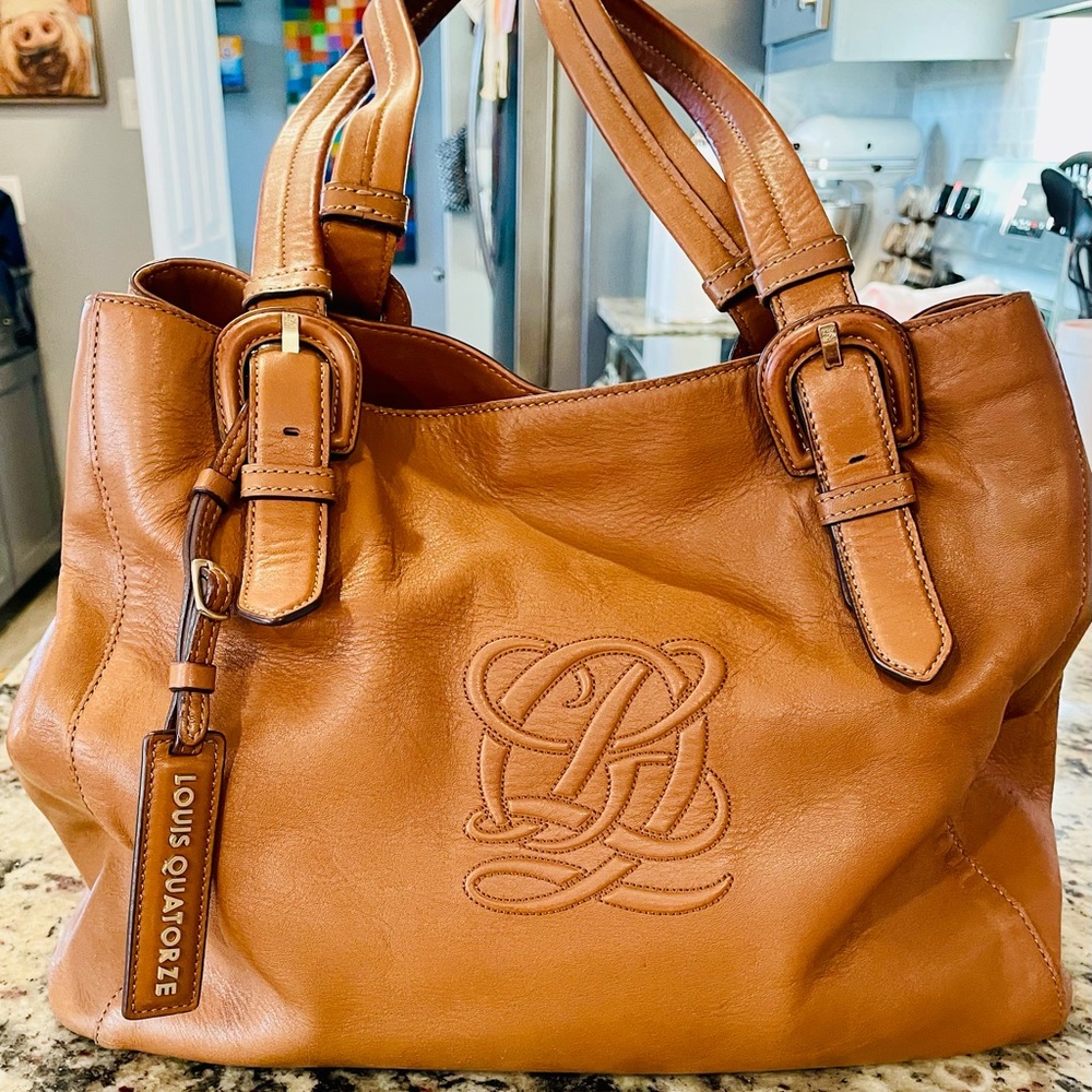 Louis Quatorze 2 way  genuine leather bag